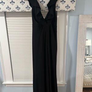 Lulu's Classic Black Maxi Dress